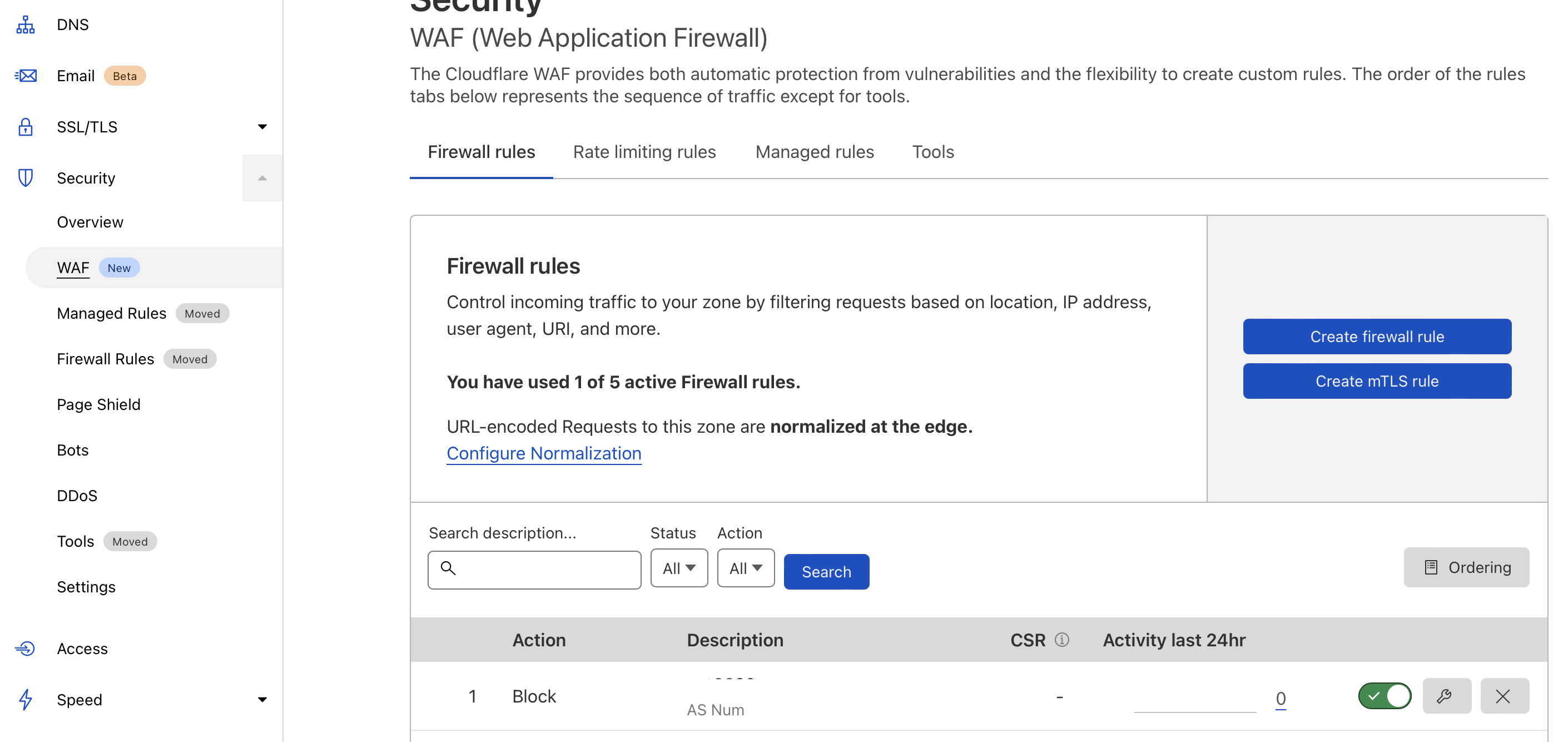 Cloudflare Web Application Firewall